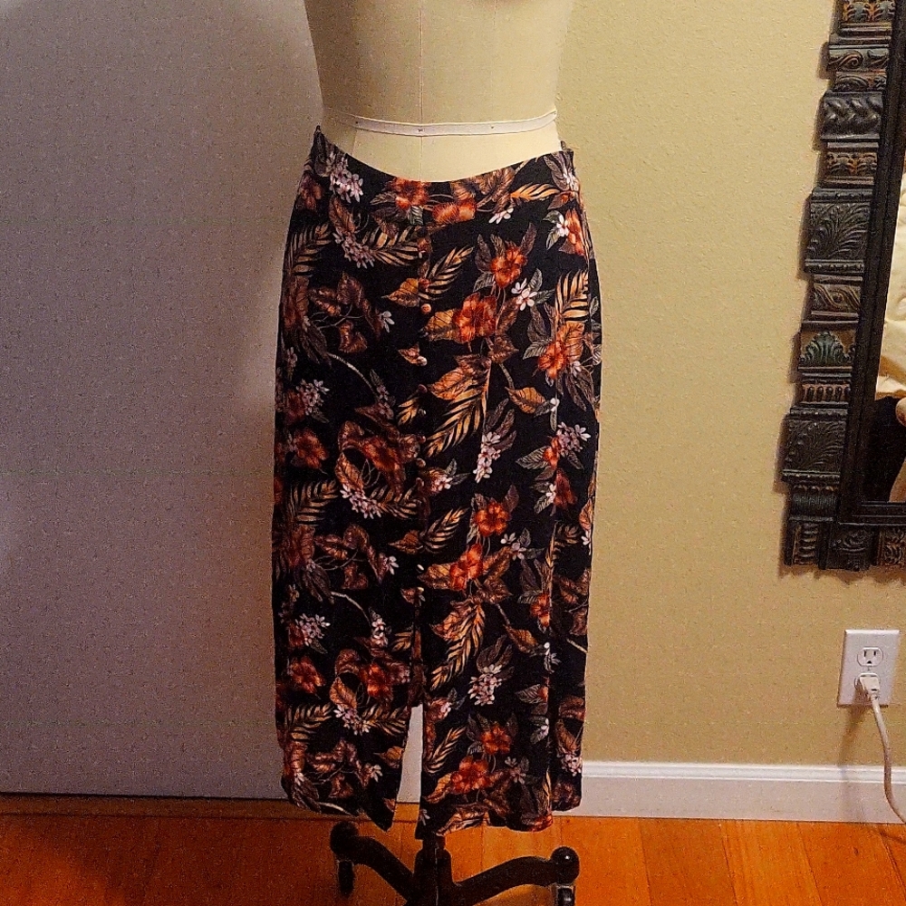 Fall tropical jewel tone skirt